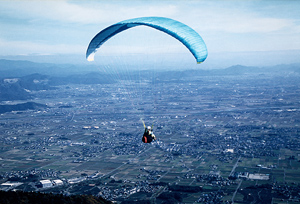 池田町を空から見下ろした写真