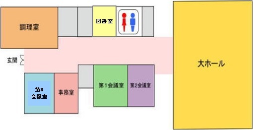 西公民館内案内図