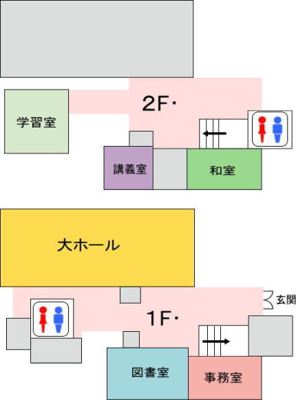 東公民館内案内図