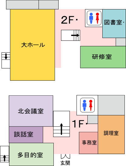 八幡公民館内案内図