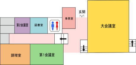 宮地公民館内案内図