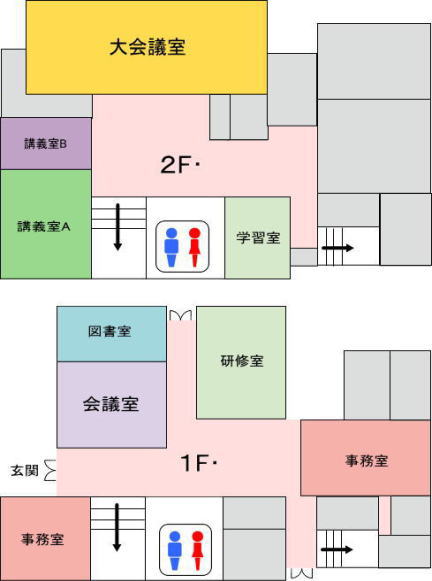 東公民館内案内図