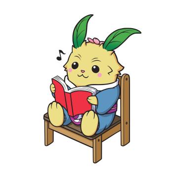 ちゃちゃまるが読書をしている