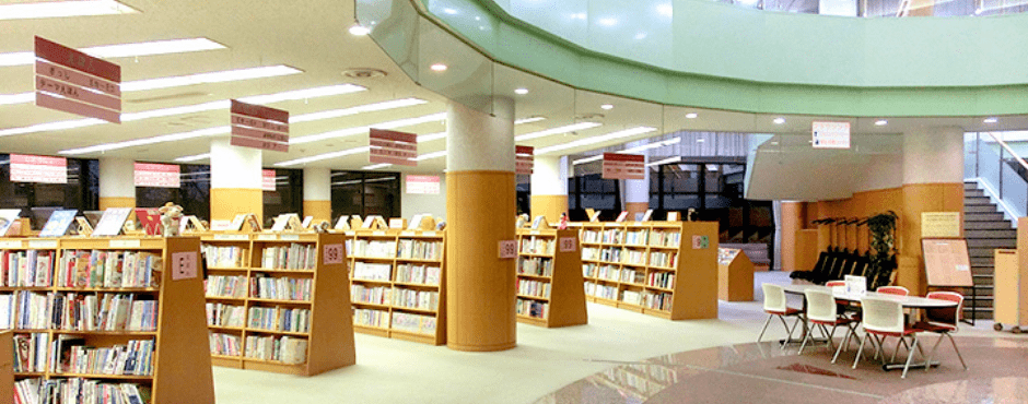 池田町図書館の様子